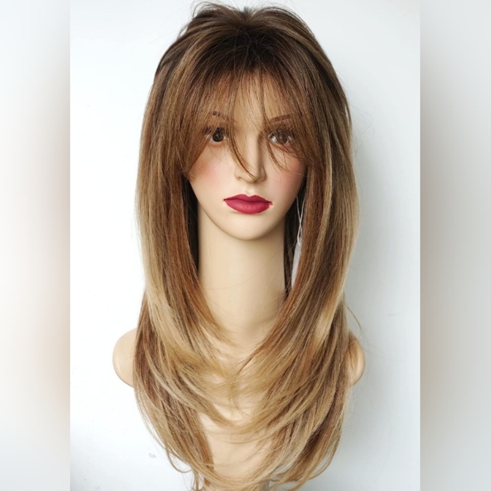 Stylish Brown Ombre Women's Wig